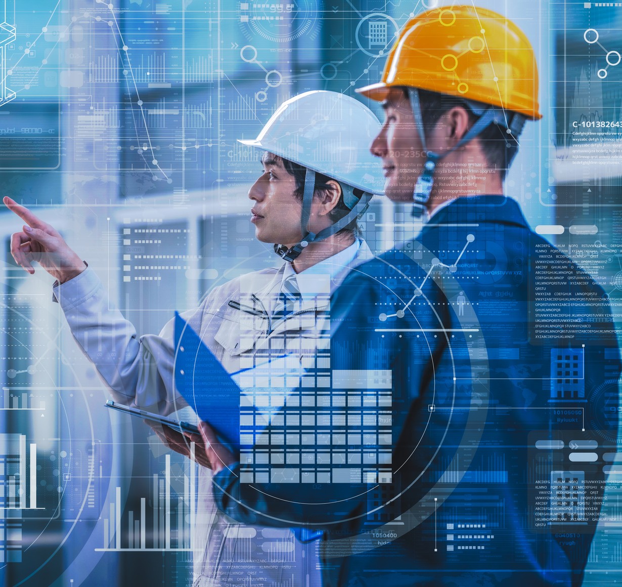 作業着を着た30代の男性